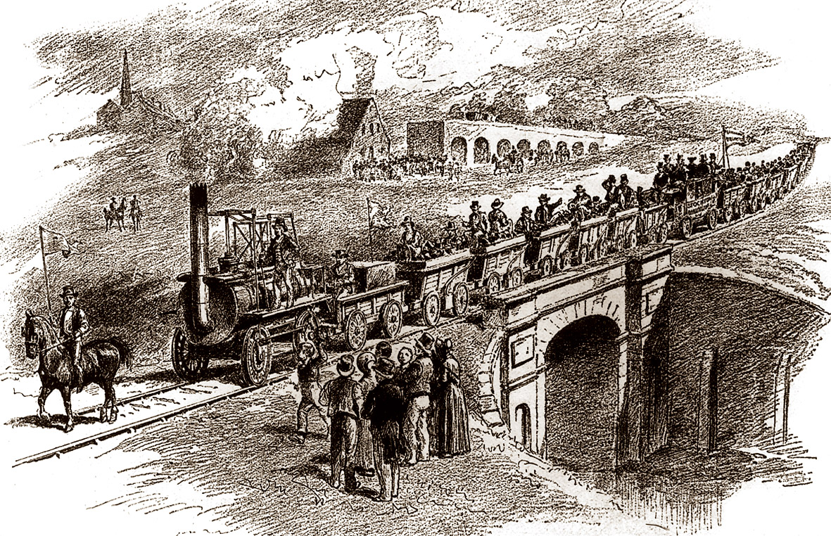 Historyczny przejazd parowozu "Locomotion" na trasie Stockton-Darlington - 27 września 1825 r.